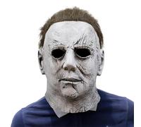 WoskjXas Masque de Michael Myers, Halloween Horreur Latex Masque Effrayant Cosplay Masque, Masque de Tueur Michael Myers Masques Effrayants pour Adultes