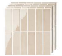 WoStick 3D Credence Adhesive Pour Cuisine, Extra épais Carrelage Adhesif Mural Cuisine, Vinyle Stickers Salle De Bain, Stickers Carrelage Rectangle Pour Cuisine, Salle De Bain, Buanderie, 30.5x30.5cm
