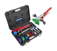 Wostore Kit de cintreuse de tube avec coude inversé comprenant 1/4-7/8 tailles de réfrigération à cliquet Cintreuses à main Outil de couleur en alliage d'aluminium Tête de rechange