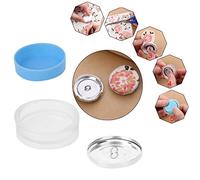 wosume wosumeBoutons de Couverture, Sac en Tissu Kit de Boutons de Couverture Base de Bouton Rond DIY Artisanat Fait à la Main Boucle Faisant des Outils(40mm)