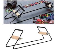 WosumeMachine à Tisser Les Bijoux, Bois et Acier Inoxydable Tissage de Perles Ensemble pour Bijoux Bracelets DIY H-andmade Knitting Machine