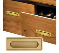 wosumePoignée intégrée, poignées encastrées en Laiton pour Meubles, Armoire de Cuisine, Armoire-penderie, tiroirs