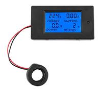 WosumeVoltage Meter, PZEM-061 LCD Tension Courant Alimentation Mètre Voltmètre Ampèremètre 100A AC80-260V + CT