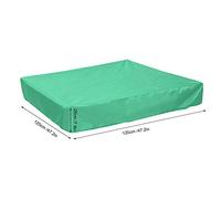 Wosune Couverture de Piscine, Conception à Cordon de Serrage Couverture résistante à la déchirure pour Piscine carrée, pour Piscine Cours Jardins Bacs à Sable(Green, 120 * 120 * 20cm)