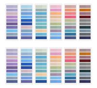 Wosyoodo 2400 Pièces Marque Page Adhesif, 12 Styles Annotation Livre, Marque Page Autocollant, Sticky Notes, Index Tabs, Inscriptible Sticky Tabs pour la Maison, École, Bureau