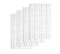 Wosyoodo 540 Pièces Scratch Autocollant Rond, 10mm Scratch Autocollant Double Face, Pastille Scracht Adhesif, Autocollantes Hook & Loop Pastille Adhesive pour Ménage, Bricolage Et l'artisanat(Blanc)