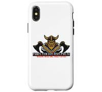 Wotan Berserker Odin Germains Futhark Runes Écriture Vikings Coque pour iPhone X/XS
