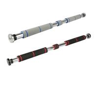 WOTAT Barre de Traction,Barre de Porte,Pull up Bar,Chin up Bar,Barre de Musculation Haut du Corps,Acier Solide Supporte jusqu'à 150kg,Poignées en mousse (Gris)