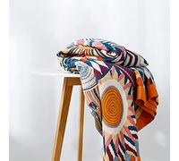 Wotcsil Plaid Canapé Coton Boho Couverture Réversible Throw Blanket Couvre Lit Fauteuil Dessus Jeté de Canapé Bohème avec Motif Géométrique, 150x200cm