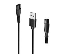 wotdmu Chargeur de rechange pour chargeur Manscaped, convient pour tondeuse à gazon Manscaped 3.0/2.0, rasoir électrique, cordon de chargeur USB compatible avec chargeur Manscape, avec 1 brosse de