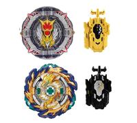 Wotean Gyroscope Turbos Kit toupie de Combat 4D Arena Metal Fusion avec Lanceur de Bataille, Coffret Cadeau pour Enfants(167+192)