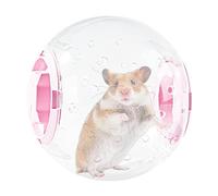 WOTEG Balle Course pour Hamster - Hamster Toys Balle pour Hamster Nain - l'exercice Hamster Joue la Boule Roue Respirable 7 Pouces Silencieux Transparent inodore pour la Gerbille