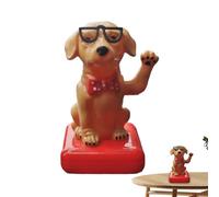 WOTEG Jouet Solaire pour Chien Dansant - Jouet balançoire en Forme de Chien Mignon,Jouet pivotant pour soulager la Fatigue de Conduite et soulager l'ennui