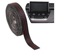 WOTEG Moulure Noire Automobile | Tableau Automobile - Garniture intérieure Voiture avec Design adhésif et Cuir Haute qualité pour Console Centrale, Volant, Planche