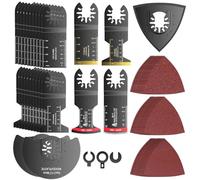 Wothfav 60 PCS Lame Scie Oscillante, Universelle Outil Multifonction Oscillant, Accessoires pour Outils Oscillants, Outils Oscillants pour Fein Multimaster, Dewalt, Dremel, Ryobi, Black&Decker