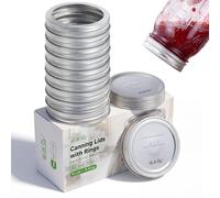 Wothfav Couvercles Mason Jar Regular Mouth, Couvercles Étanches pour le Stockage et la Conservation des Aliments, Compatibles avec la Plupart des Appareils de Mise Sous Vide Électriques, Lot de 10
