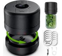 Wothfav Machine Sous Vide pour Bocaux en Verre, Scelleuse sous Vide Bocaux, Mason Jar Vacuum Sealer pour Bocaux à Ouverture Normale, Affichage LCD, Conservation des Aliments et Fermentation