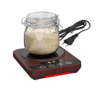 Wotrilw Chauffe Levain, avec Thermostat, Réglage de Température 21-38 °C, Minuterie Jusqu’à 12 H, Tapis Chauffant pour Levain, Yaourt et Pousse de Pâte, Économe en Énergie