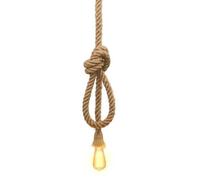 WOTTES Lumière pendante industrielle, lumière suspendue corde de chanvre pour manger Hall restaurant - longueur 2.0M - 1PCS
