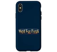 Wottsefakk WTF What The Fuck Fun Statement (en Anglais) Coque pour iPhone X/XS