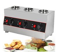 WOTZOV Chauffe-Plats Électrique pour La Restauration Et Les Traiteurs, 110 V/220 V, Idéal pour La Conservation des Confitures, du Beurre, du Fromage Et des Sauces À Fondue.，3Grid