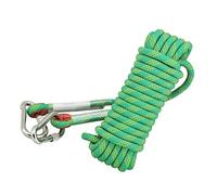 WOTZOV Corde d'escalade multifonctionnelle en Polyester Vert, 10 mm/12 mm/14 mm/16 mm d'épaisseur et résistante à l'usure, pour travaux sur Murs extérieurs en Haute Altitude et,12mm 20m
