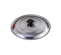 WOTZOV Couvercles de casseroles Couvercle de poêle à Frire en Acier Inoxydable Couvercle de Casserole d'assaisonnement Couvercle de Casserole Rond de Remplacement 30-55 cm Couve,Une Couleur 48