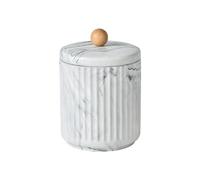 WOTZOV Distributeur de Cure-Dents Boîte à Cure-Dents Seau Pot Ménager Porte-Cure-Dents en céramique Coton-Tige Fil Dentaire Boîte de Rangement Cure-Dents pour apéritifs,1