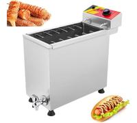 WOTZOV Friteuse Professionnelle à température réglable, Grande capacité pour Les bâtonnets de saucisses et Plus Encore, friteuse électrique pour Une préparation culinaire polyva,110v