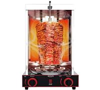 WOTZOV Gril À Viande Kebab Vertical Générique - Four Rôtissoire À Gaz en Acier Inoxydable avec Thermostat - Machine À Kebab