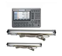 WOTZOV Kit d'affichage numérique 4 Axes SDS200, 2 codeurs à échelle linéaire, règle à réseau，250mm 1000mm 5um DRO kit