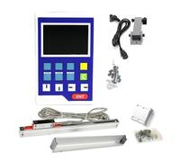 WOTZOV Kit d'affichage numérique LCD Mini DRO 11 Langues et encodeur en Verre à échelle linéaire KA300 pour Tours, fraiseuses et rectifieuses，DRO 1pc Ka300