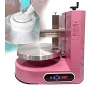 WOTZOV Machine à glacer Les gâteaux Portable et réglable - Lisseur Automatique pour décorer, Lisser et racler Le glaçage - Outils pour la pâtisserie d'anniversaire，Pink