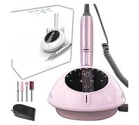 WOTZOV Machine À Polir Les Ongles 40 000 TR/Min, Machine De Manucure Électrique avec Ponceuse À Ongles, Vernis Gel Acrylique, Mode Pause, Équipement Professionnel De Salon D, Roze A