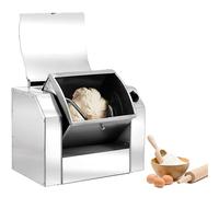 WOTZOV Pétrin Professionnel en Acier Inoxydable, 1 500 W, capacité de pétrissage de 3 à 5 kg, avec minuterie, pour la préparation de pâtes, de Nouilles et de Pizzas.，3KG
