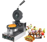 WOTZOV Presse à Hamburger Professionnelle, Presse à panini électrique antiadhésive, température réglable de 50 à 300 °C, Machine à Hamburgers et gaufrier à Glace