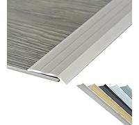 WOTZOV Profilé de seuil de Porte pour sols Vinyle/stratifié/parquet, profilé de Finition en Aluminium pour Dalles de Moquette, Rampe d'accès de 2,5 cm de Large.，Gold 2 Length 130cm/51 in