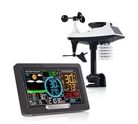 WOTZOV Station météo intérieure et extérieure : système de Surveillance météorologique (température, humidité, Vitesse et Direction du Vent, Pluie, UV).