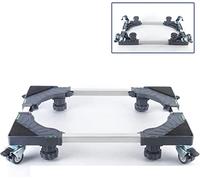 WOTZOV Support pour Lave-Linge - Grand Plateau Mobile avec 4 roulettes - Convient Également pour Sèche-Linge Et Réfrigérateur - Largeur Réglable De 38 À 56 Cm - Longueur De 66 À 86 C