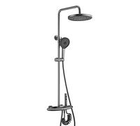 WOTZOV Système de Douche Apparent, Robinet de Baignoire-Douche Touches de Piano, pommeau de Douche avec douchette, Robinet de Baignoire Cascade, douchette Bidet, mitigeur d