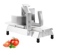 WOTZOV Trancheuse à tomates Professionnelle, Machine de découpe de légumes Polyvalente, Coupe-tomates Manuel, avec Planche à découper intégrée, pour Restaurant ou Usage domestiq，6.5mm