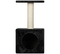 WOUAPY - Arbre à Chat Kitty - Espace de Jeu et de Repos en Sisal et Fausse Fourrure - Poteau en Sisal à Griffer - Plateau pour Observer son Environnement - Taille Unique - Anthracite
