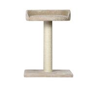 WOUAPY - Arbre à Chat Pacha - Espace de Jeu et de Repos en Sisal et Fausse Fourrure - Poteau en Sisal à Griffer - Plateau pour Observer son Environnement - Taille Unique - Ecru