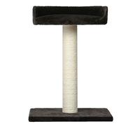 WOUAPY - Arbre à Chat Pacha - Espace de Jeu et de Repos en Sisal et Fausse Fourrure - Poteau en Sisal à Griffer - Plateau pour Observer son Environnement - Taille Unique - Anthracite