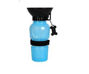 Wouapy Gourdes avec Bol Intégré Bleu pour Chien