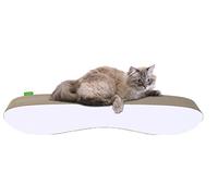 Wouapy - Griffoir Déco Sofo pour Chat - Griffoir Entièrement en Carton - Design Moderne & Epuré - Larges Surfaces en Carton à Griffer - Pensé pour Le Confort des Chats - Blanc 216280BLA