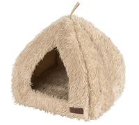 Wouapy Igloo Deluxe pour Fluffy Maison de Chat, Beige