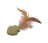 WOUAPY-Jouet pour chat matatabi poisson nageur à plumes 12x5x1 cm