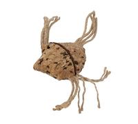 WOUAPY-Jouet pour chat poisson en liège avec corde 9x7 cm