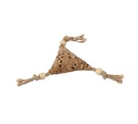 WOUAPY-Jouet pour chat triangle en liège avec corde 8x8 cm